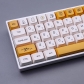 Honey Milk 104+36 XDA profile Keycap Set Cherry MX PBT Dye-subbed for Mechanical Gaming Keyboard English / Japanese